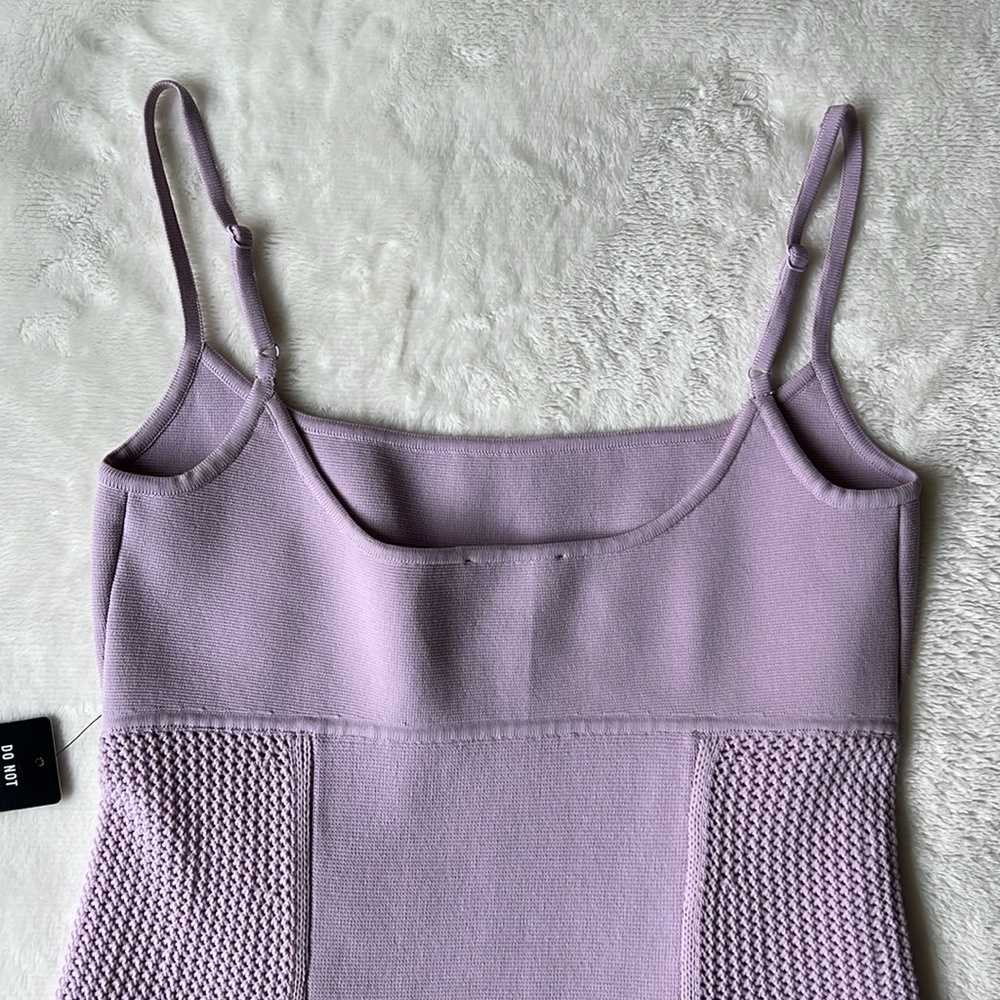 Express Lilac Knit Dress - Picture 7 of 8